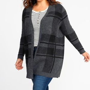 Old Navy plaid open front cardigan, cute & comfy